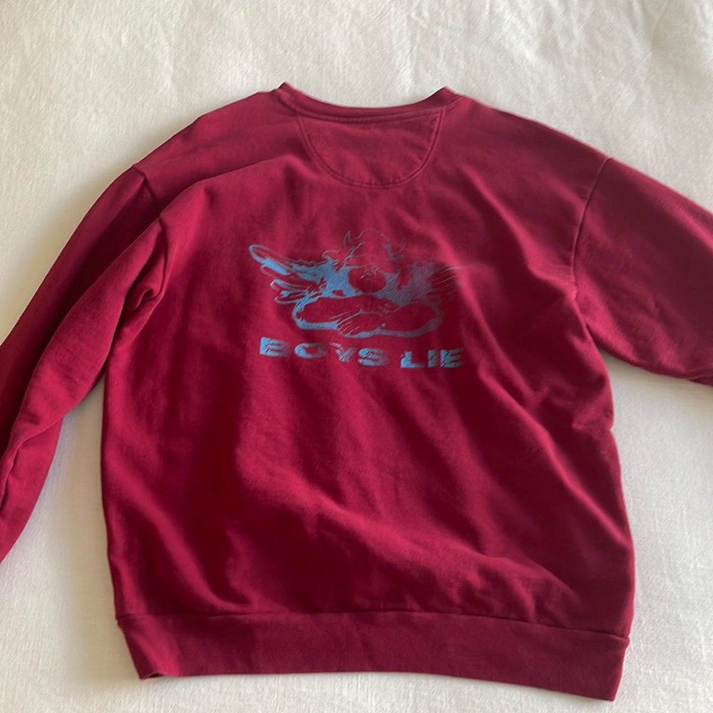 Boys Lie Maroon Crew Neck
